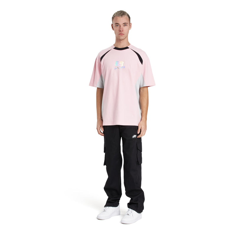 Dusty Pink Holograph Orbit T-shirt