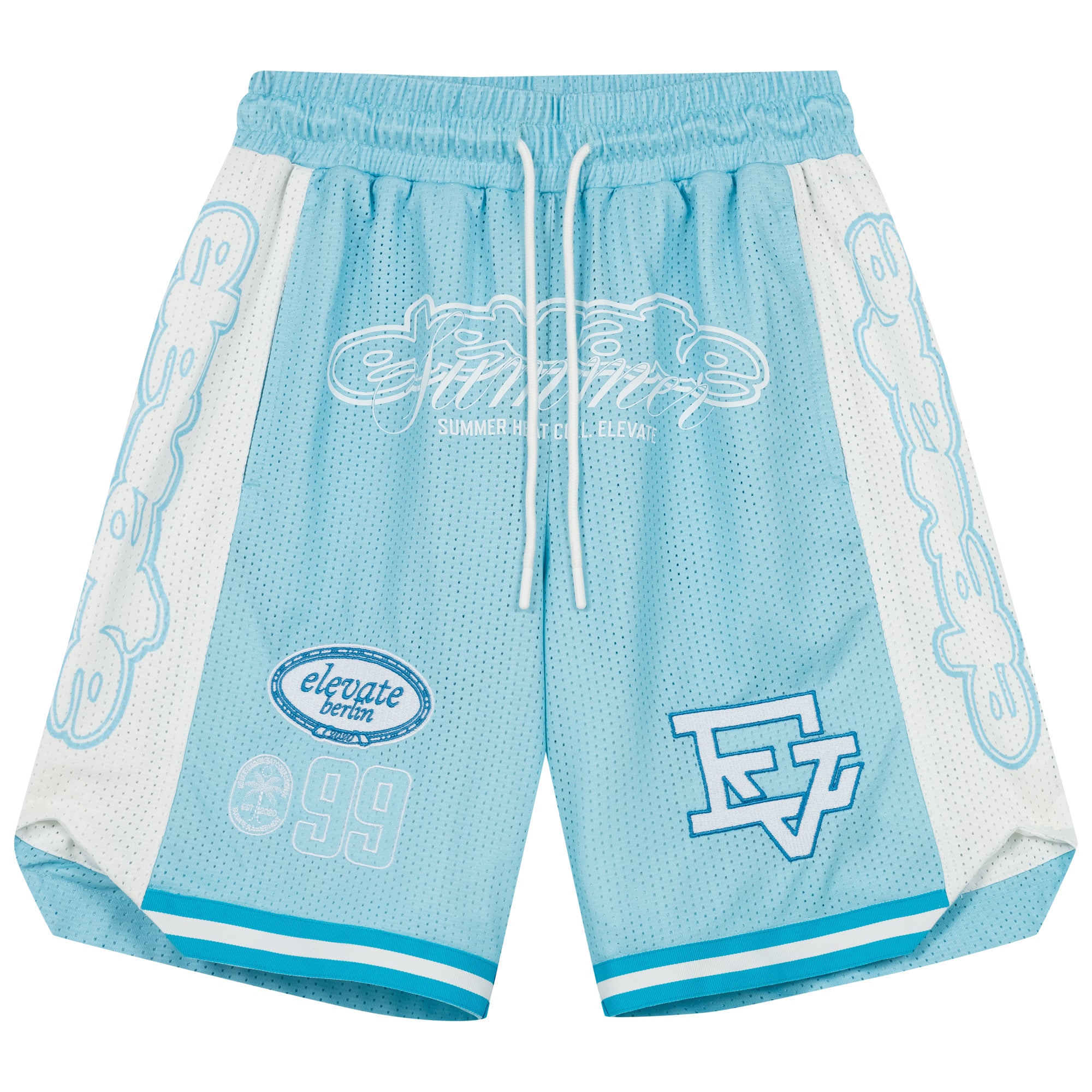 Babyblue / White - 99 Summer Heat Shorts