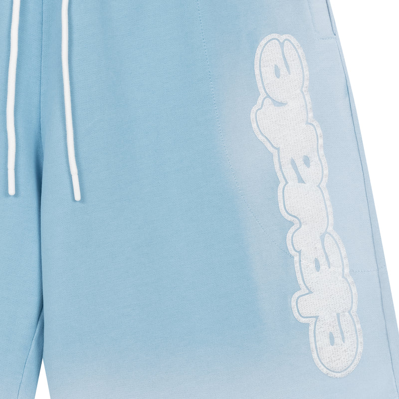 Acid Washed Summer Shorts - Sky Blue