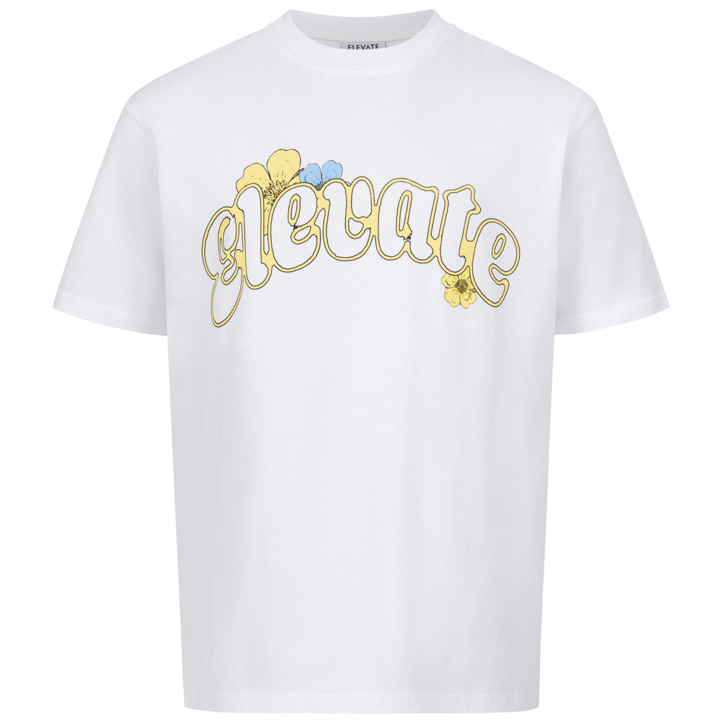 YELLOW / WHITE FLOWER LOGO T-SHIRT kaufen