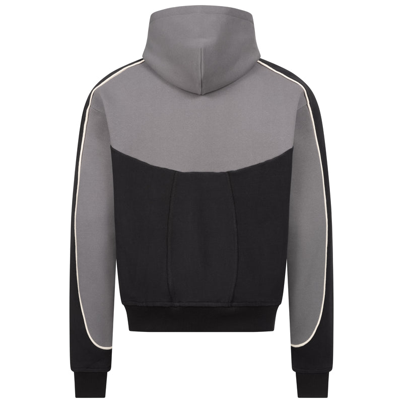 Coal Black 3D College Hoodie