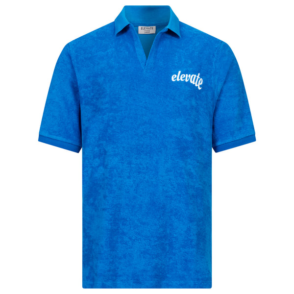 ROYAL BLUE - FROTTEE POLO SHIRT