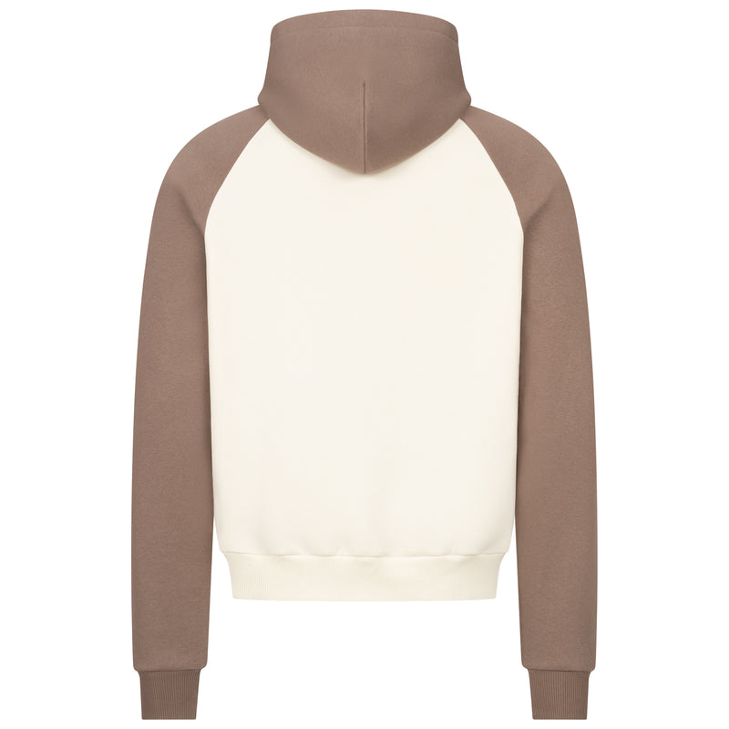 COFFEE / CREAM ELEVATE HEART HOODIE