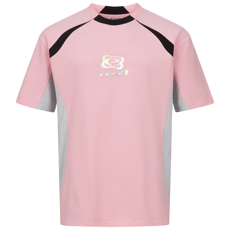 Dusty Pink Holograph Orbit T-shirt