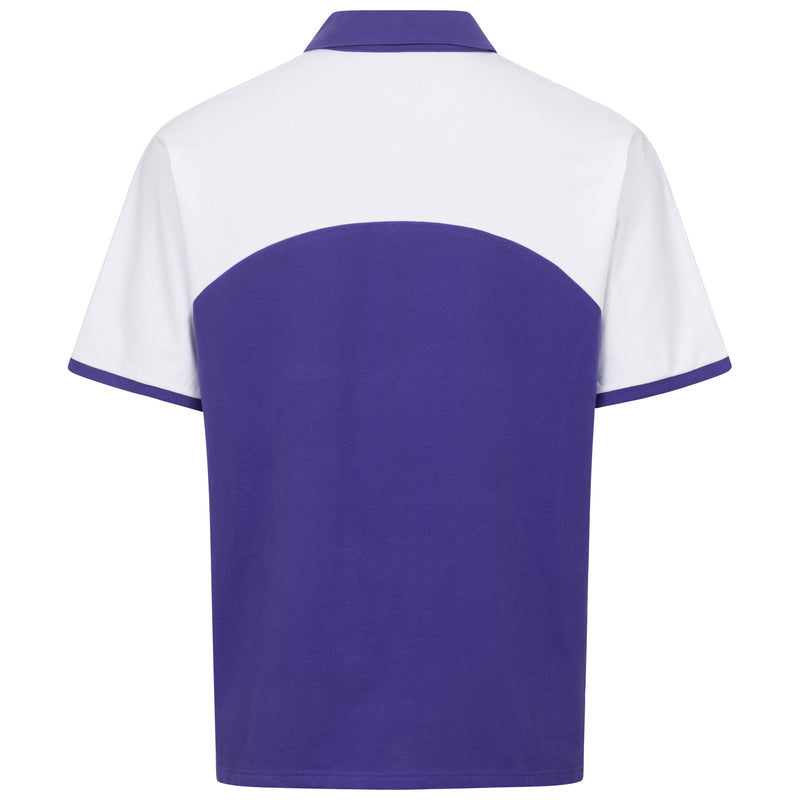 Orchid/ White Futuristic Polo T-shirt
