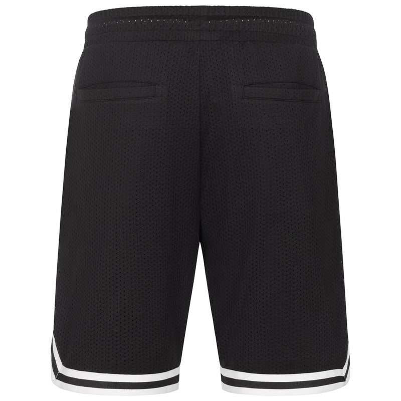 Jet-Black Classic Mesh Shorts