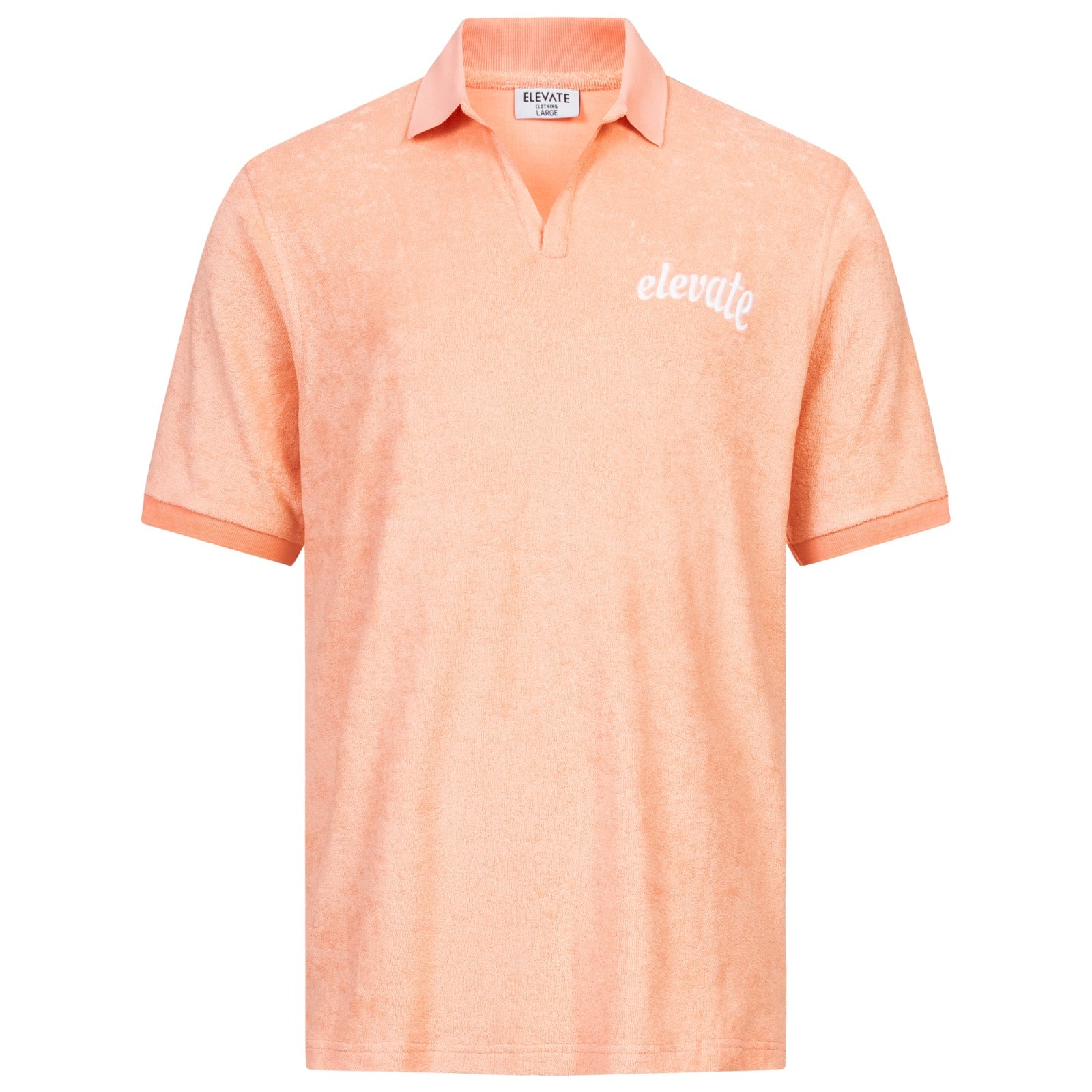 PEACH - FROTTEE POLO SHIRT
