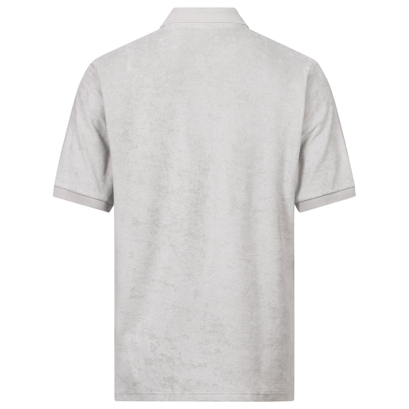 LIGHT GREY - FROTTEE POLO SHIRT
