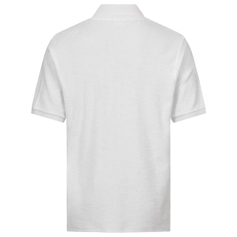 WHITE - FROTTEE POLO SHIRT