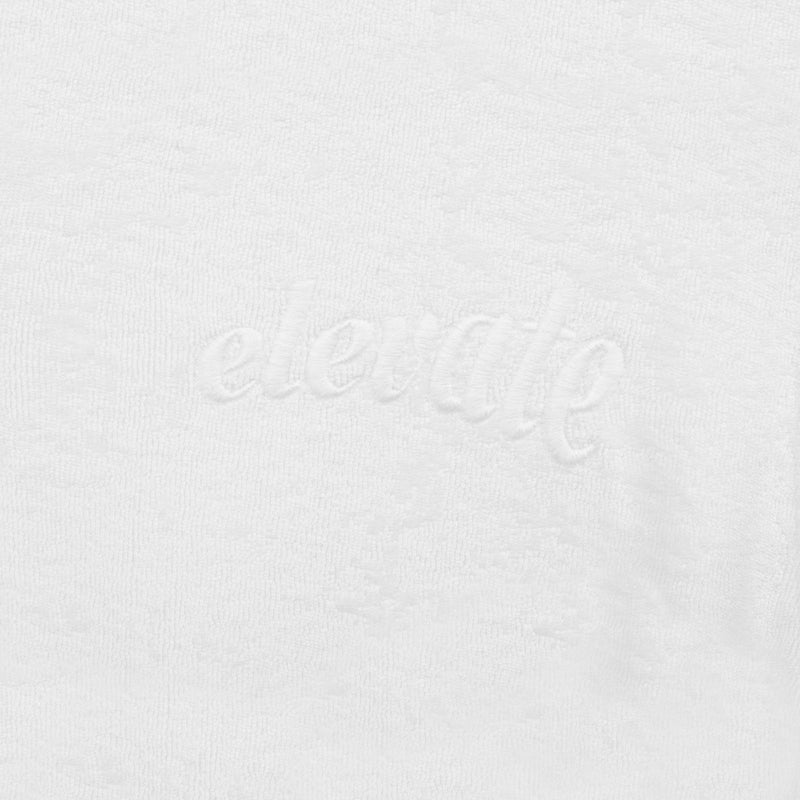 WHITE - FROTTEE POLO SHIRT
