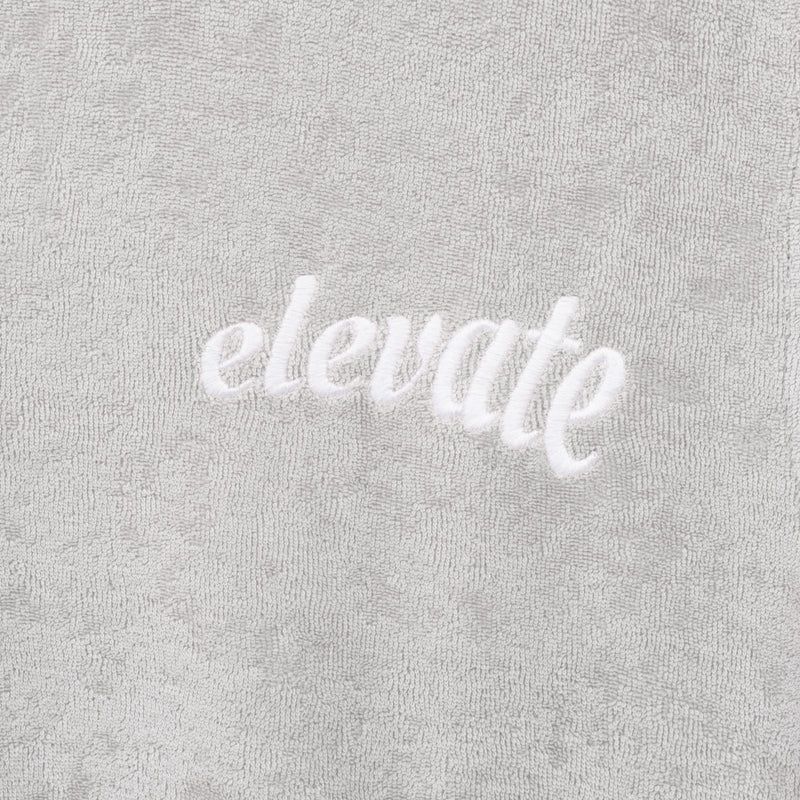 LIGHT GREY - FROTTEE POLO SHIRT