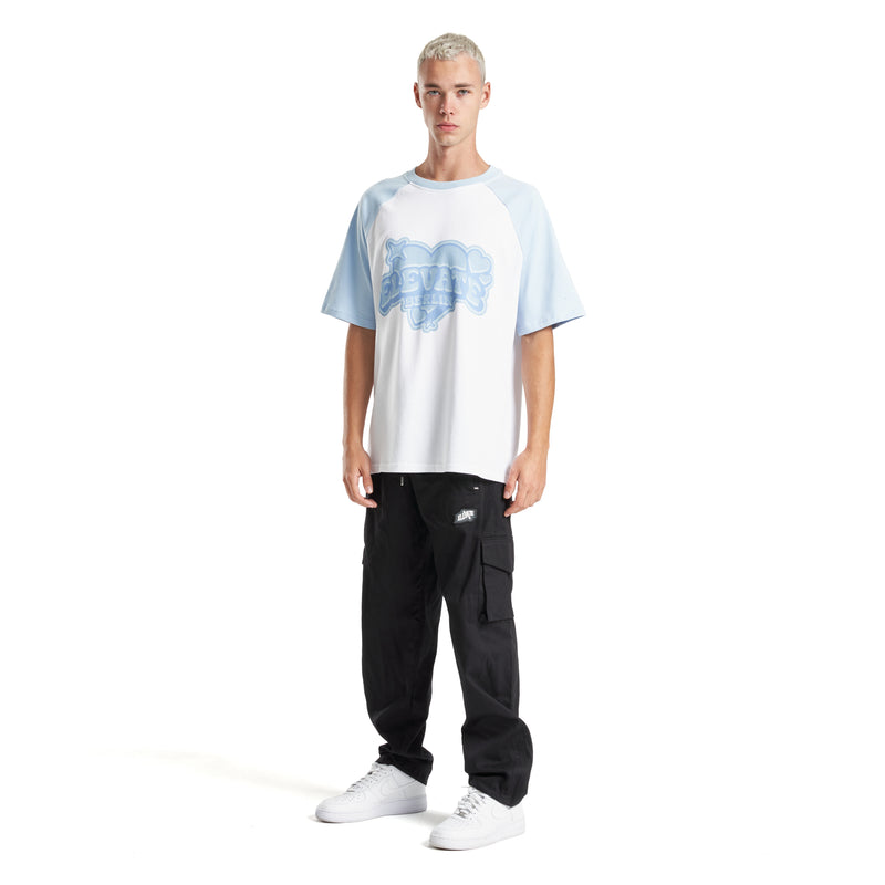 BABYBLUE / WHITE HEART T-SHIRT