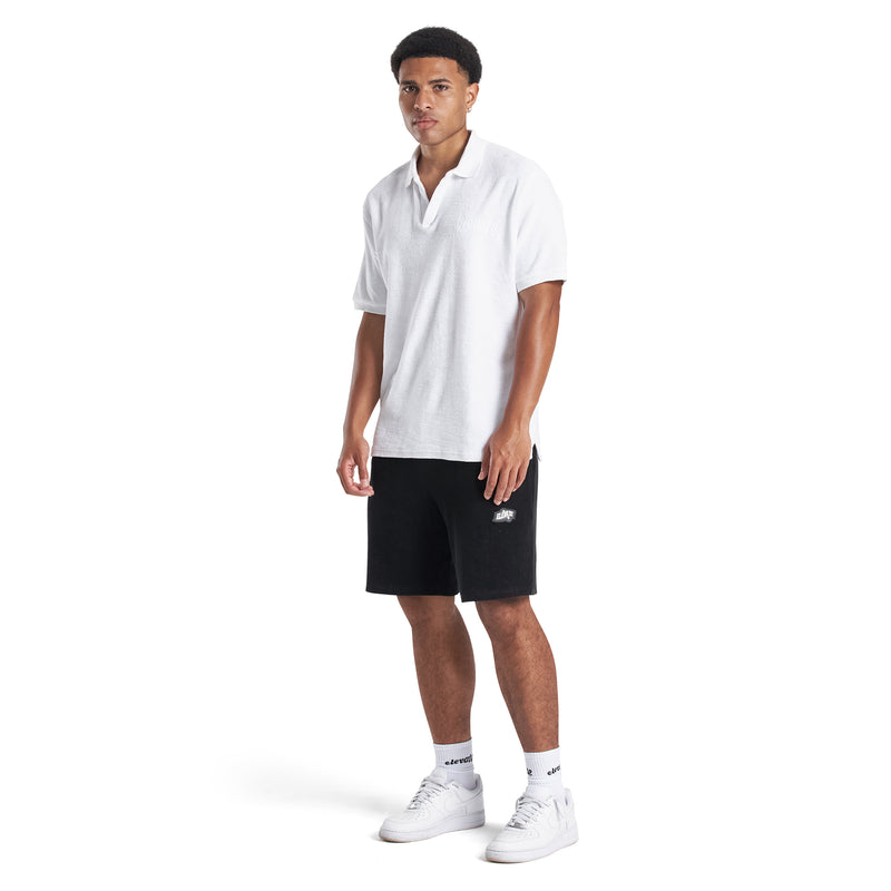 WHITE - FROTTEE POLO SHIRT