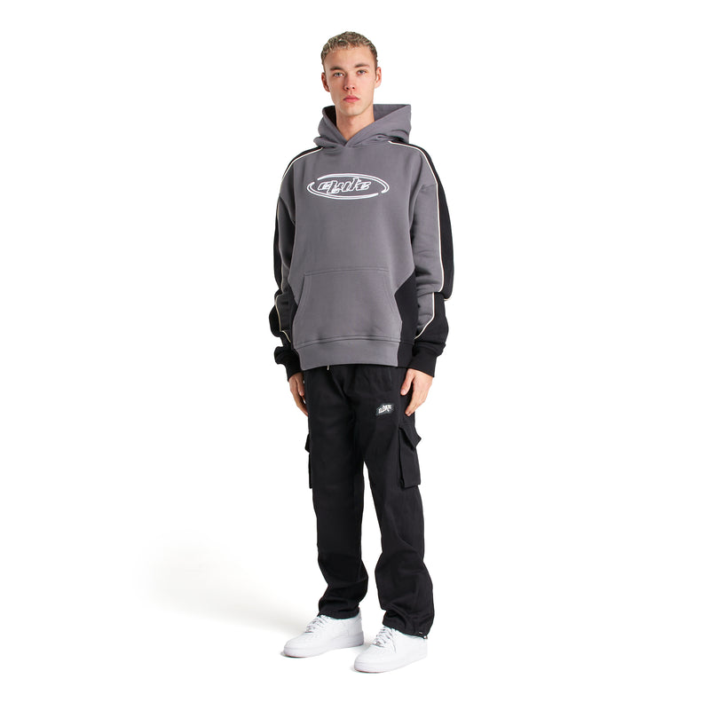 Coal Black 3D College Hoodie