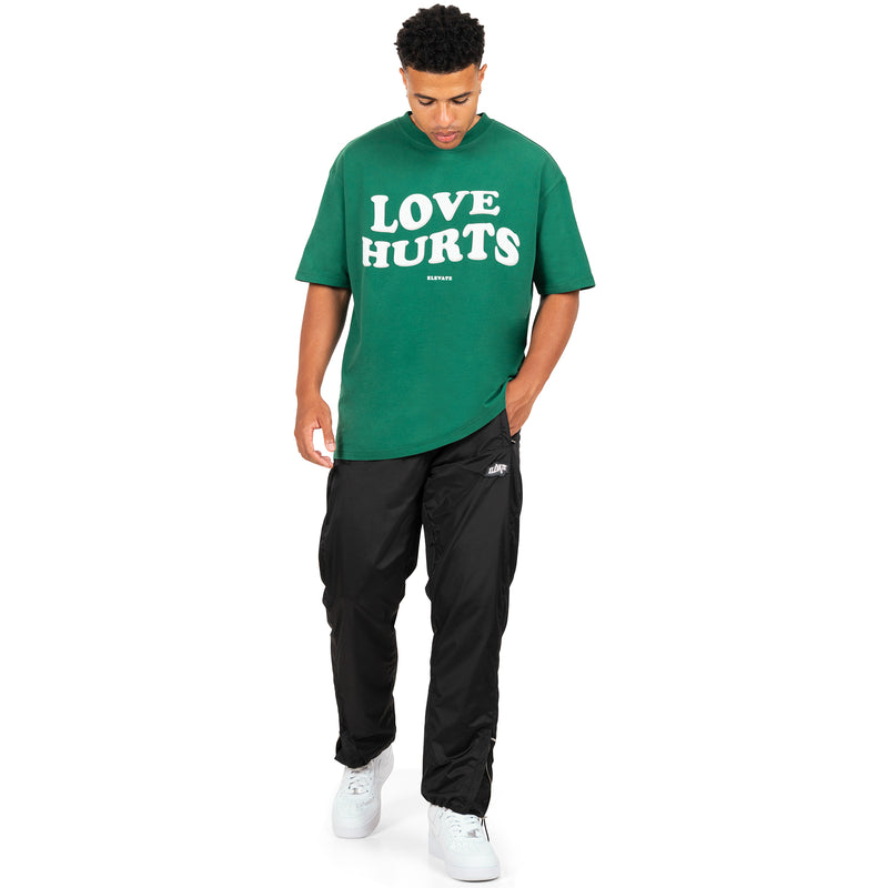LOVE HURTS FOREST GREEN ELEVATE T-SHIRT