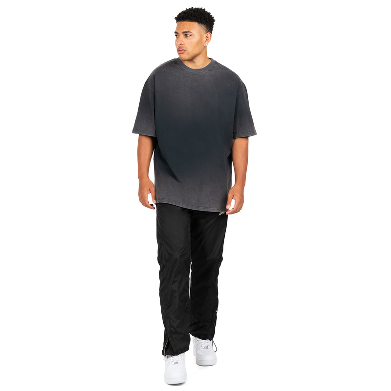 LIFE GOES ON WASHED BLACK T-SHIRT