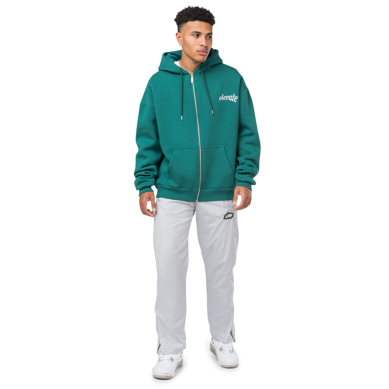 FOREST GREEN ELEVATE ZIPPER