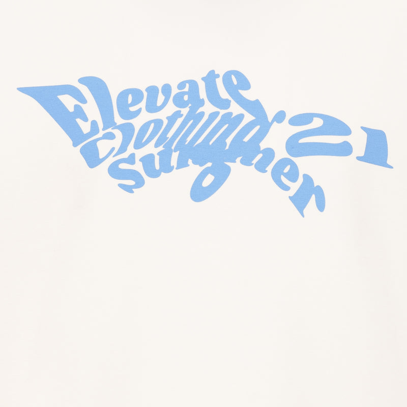 CREAM &amp; BLUE ELEVATE T-SHIRT