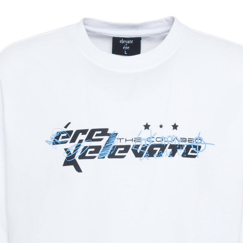 WHITE ÈRE X ELEVATE LOGO T-SHIRT