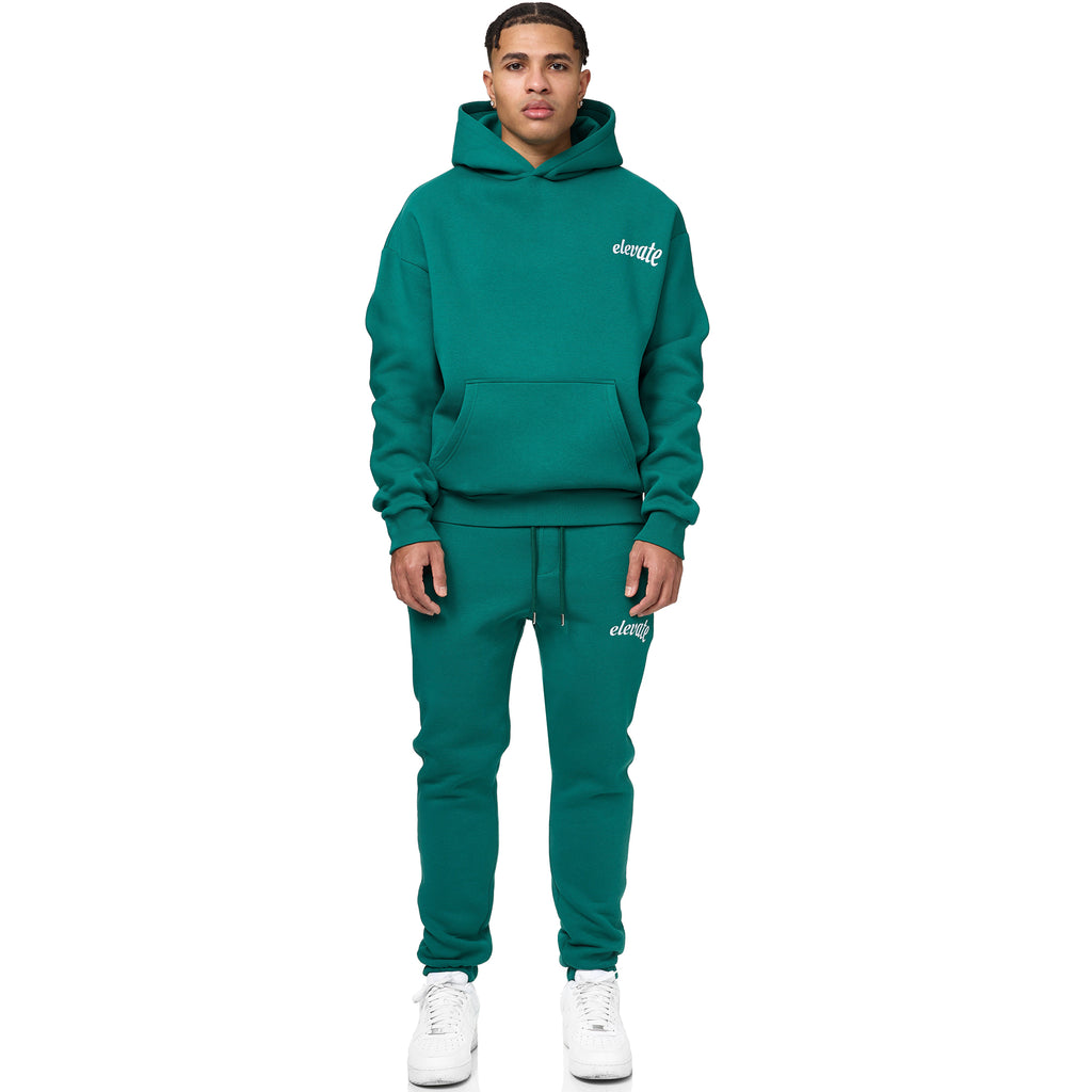 VERT ÉMERAUDE - SWEAT À CAPUCHE BASIQUE