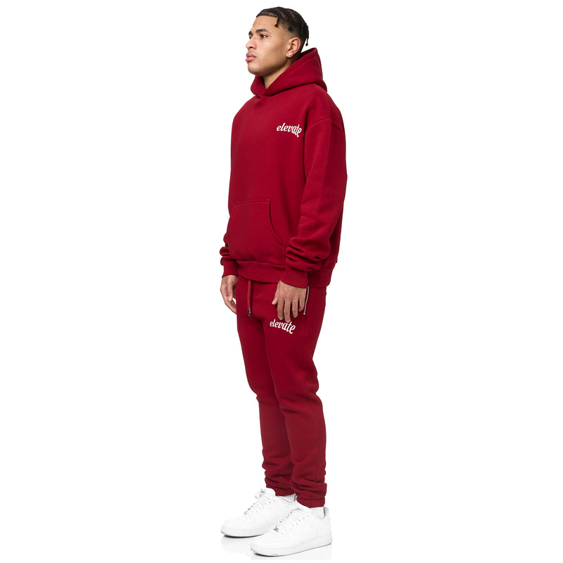 BASIC SWEAT PANTS - BURGUNDY