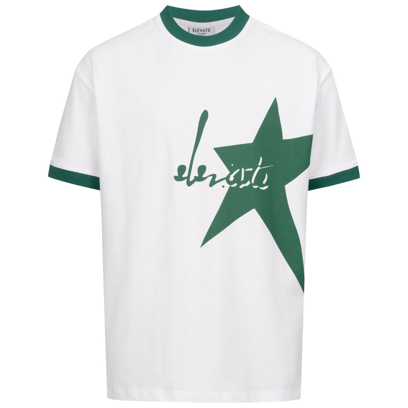 T-SHIRT INTERNATIONAL ORANGE FEU/MARRON