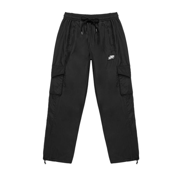 NYLON TRACK PANTS BLACK