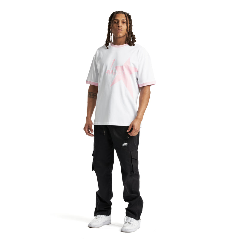 PINK ELEVATE  STAR  T-SHIRT