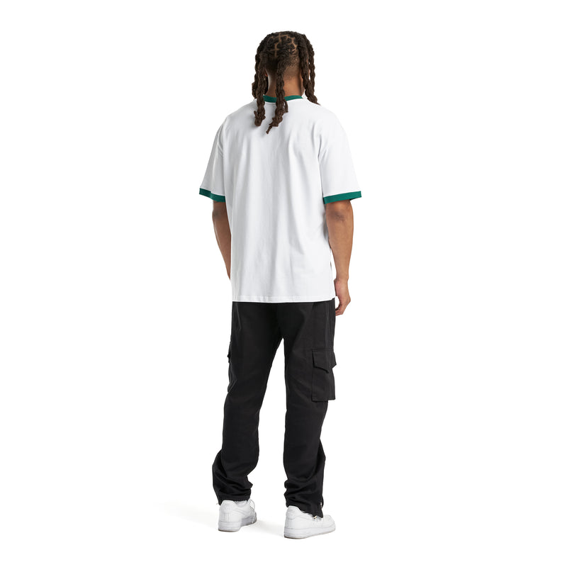 PINE GREEN ELEVATE STAR  T-SHIRT